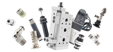 Cylinder, Shock Absorber, Pneumatic tube, Pneumatic Fittings, Vacuum Pump